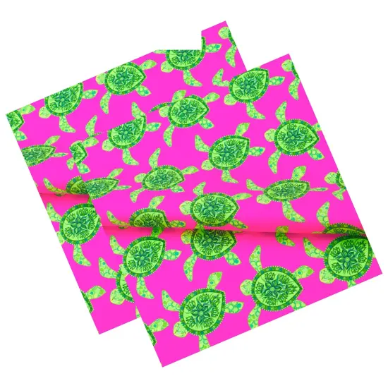 Lucid Aquatic Turtles Printed Spandex Fabric {1}