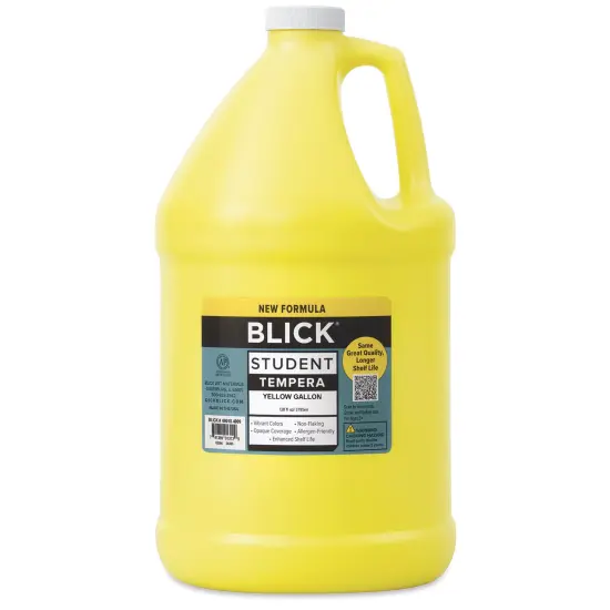 Blick Student Tempera Paint - Yellow, 128 oz bottle {2}