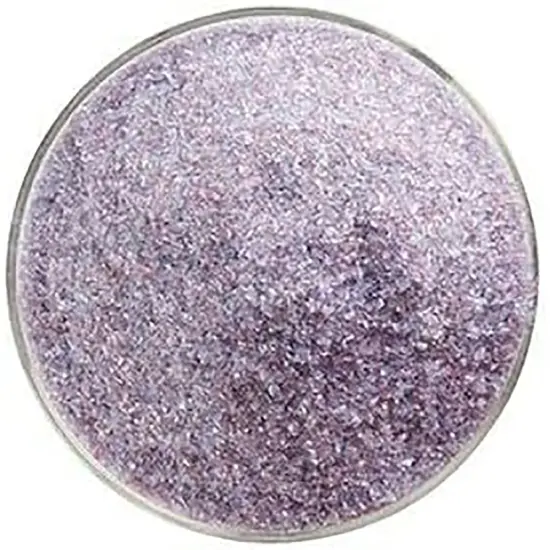 Bullseye Glass Frit Plum Opal Glass 5oz. Jar 90coe {1}