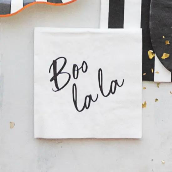 BOO LA LA COCKTAIL NAPKINS {4}