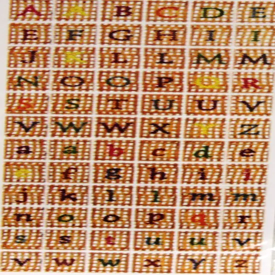 Designer Fall Alphabet Stickers {1}