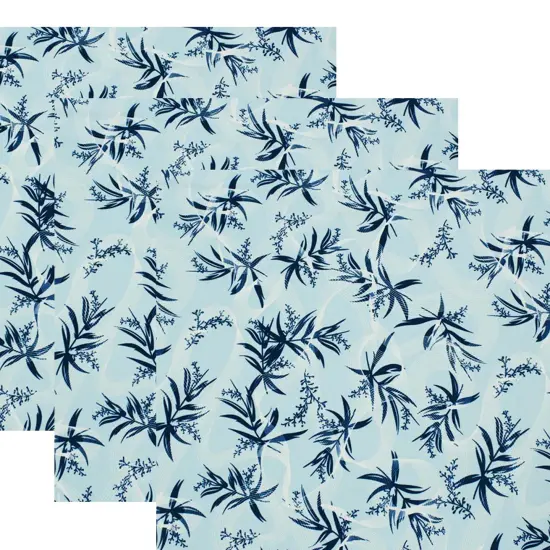 Lavender Bunches In The Wind Printed Spandex Fabric {4}