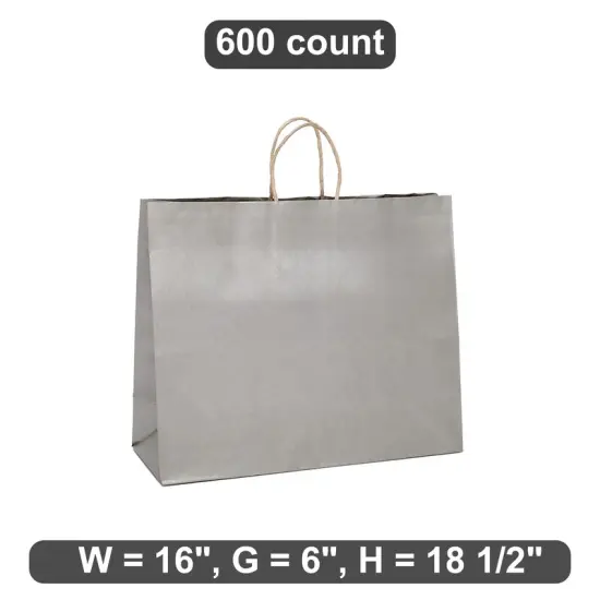 Metallic Shopping Bag Durable 16" x 6" x 18 1/2" {1}