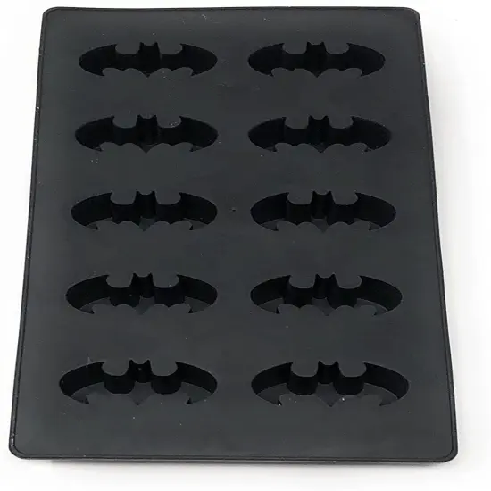 DC Comics Batman Logo Silicone Ice Cube Tray | Makes 10 Molded Cubes {1}