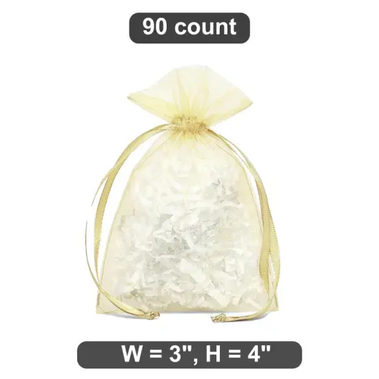 Petite Size for Small Items 3" x 4" Organza Bag {1}