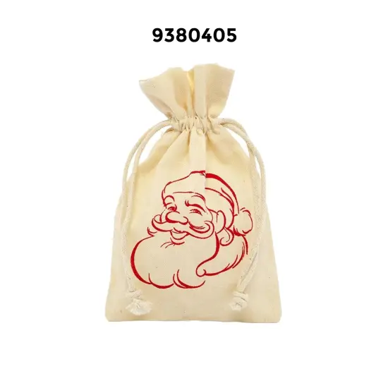 Merry Holiday Muslin Bag 4" x 6" {2}