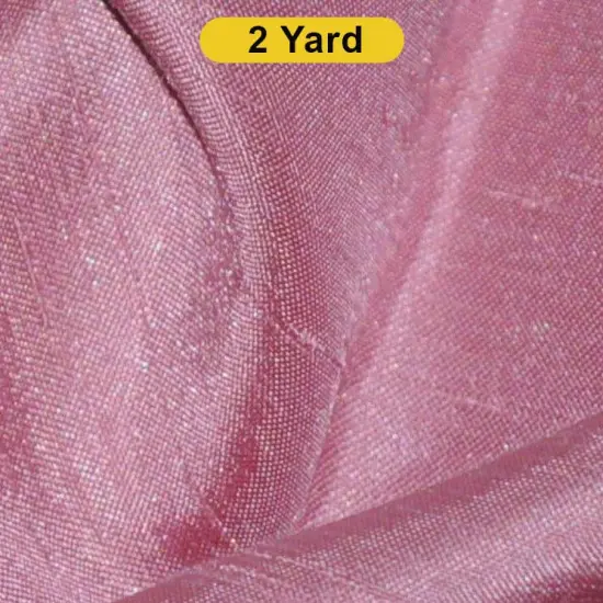 Shantung Satin Fabric 60" Reversible Satin Dupioni Silk Dusty Rose {1}