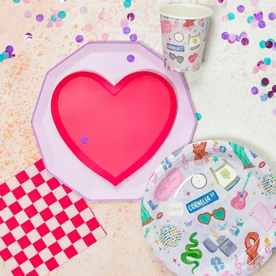 HAUTE PINK SIGNATURE CHECKER LARGE NAPKINS {3}