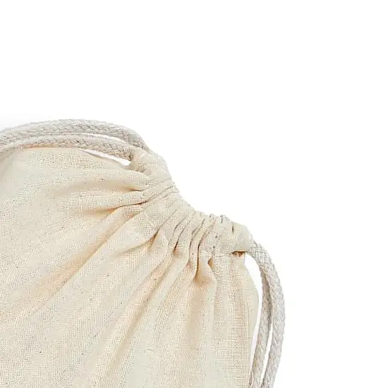 Roomy 9" x 15" Plain Cotton Muslin Pouch {5}