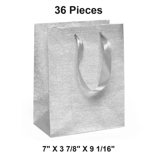 Metallic Euro Totes Brushed Finish 7'' X 3 7/8'' X 9 1/16'' Sturdy {1}