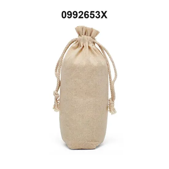 Reusable Cotton Muslin Storage Bags 10 1/4" x 5 1/2" x 3 1/2" {3}