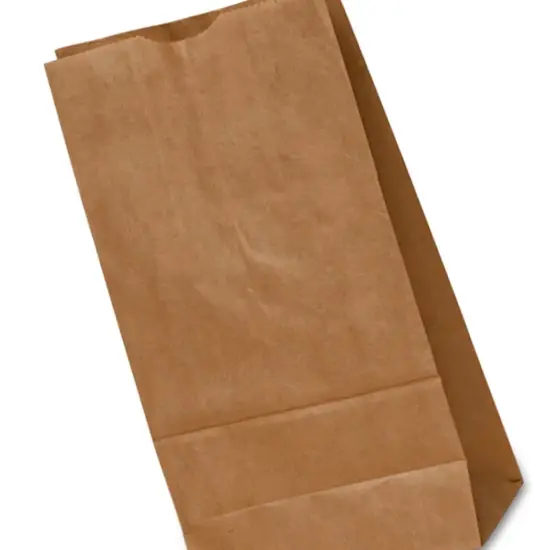 Kraft Grocery Bags 3 1/2'' x 2'' x 6 1/2'' {4}