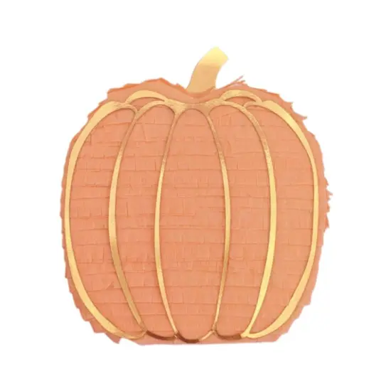 MINI PUMPKIN HANDMADE PI&Ntilde;ATA FAVOR - CORAL {1}