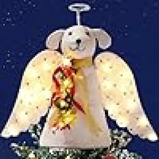 The Original Dog &lsquo;Christmas Miracle&rsquo; Angel Dog Tree Topper {2}