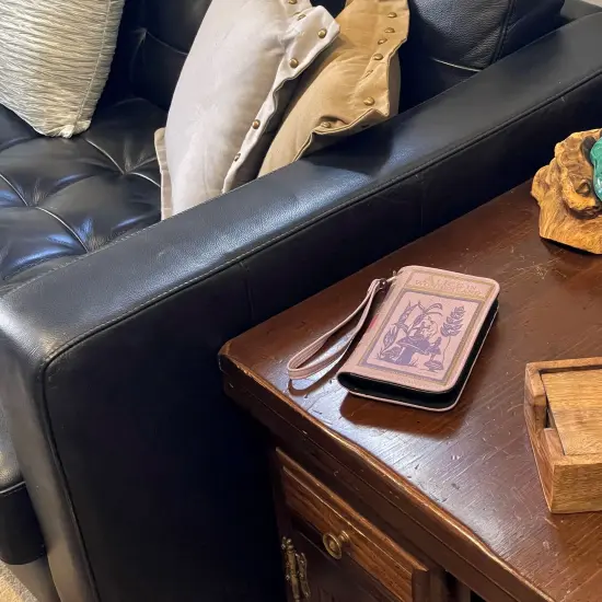 Lavender & Purple Alice ID Wallet - Snap Close Fashion Wristlet {5}