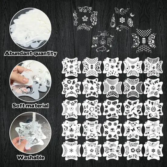 25 Sets Face Paint Stencils(Custom) {2}