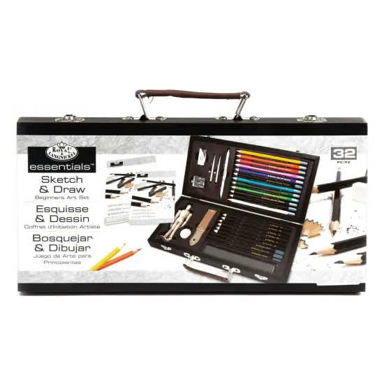 RSET-DS3000 | Essentials&trade; 32pc Sketching & Drawing Travel Art Set {1}