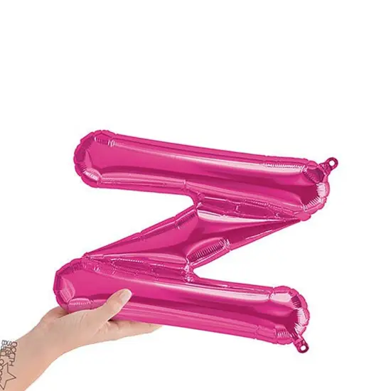 NorthStar Balloons&reg; 16 Inch Letter N Magenta Air Fill Only {3}