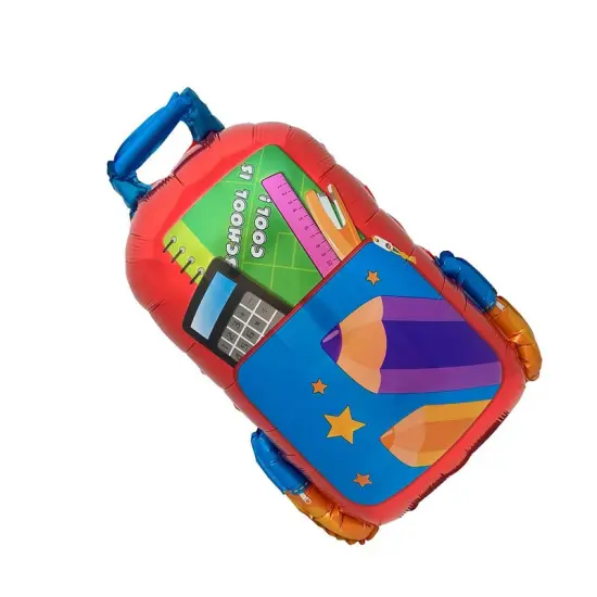 LA Balloons&reg; 27 Inch School Is Cool Backpack Red Balloon {3}