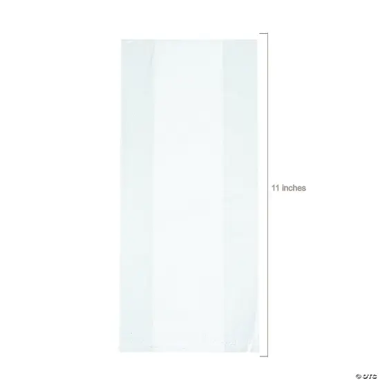 5 1/2" x 11" Bulk 50 Pc. Classic Clear Cellophane Treat Bags {3}