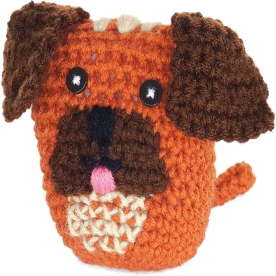 Cute Dog Beginners Crochet Kit - Multicolor 9 Piece (Dog Kit) {5}