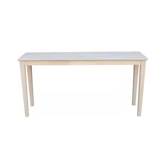 Brown Solid Wood Console Table with Rectangular Shape for Entryway, Hallway or Living Room {2}