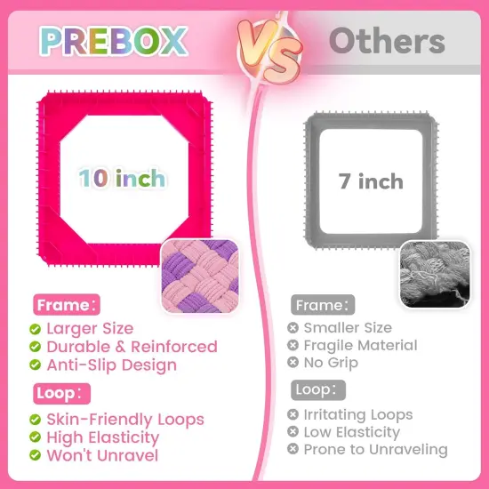 10 Inch Potholder Weaving Loom Kit for Kids & Beginners {2}