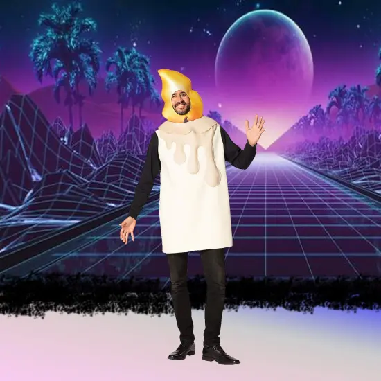 Candlestick Adult Costume Foam Head Tunic Halloween Party Outfit {4}