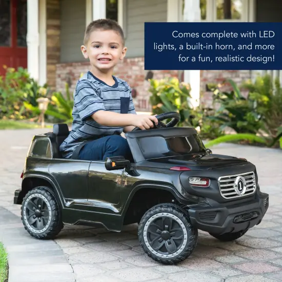 Best Choice Products 6V Kids Ride On Car Truck w/ Parent Control, 3 Speeds, LED Headlights, MP3 Player, Horn Black {2}