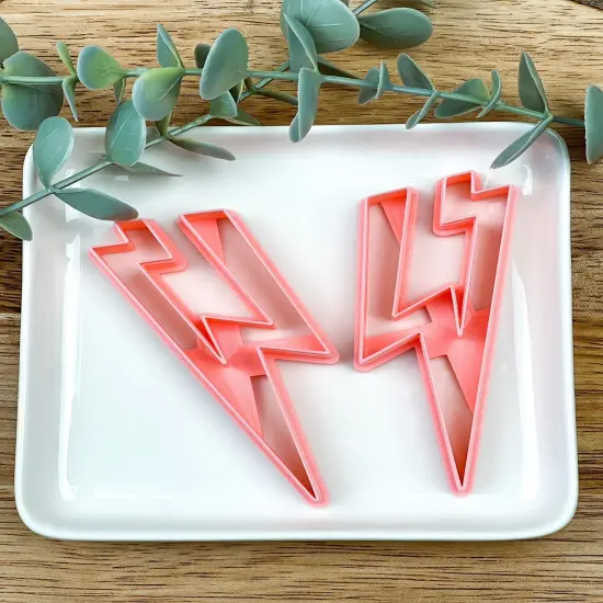 Lightening Bolt Statement Clay Cutter Set {1}