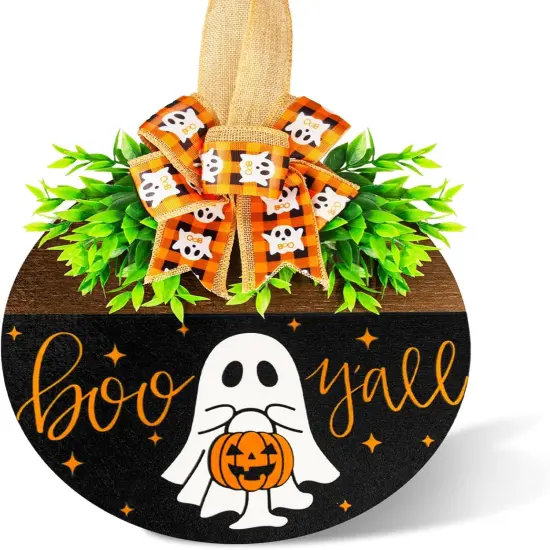 Halloween Wooden Welcome Sign {1}