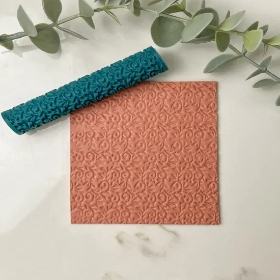 Swirled Leaves Mini Texture Roller {1}