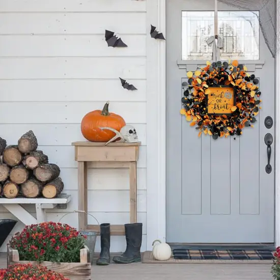 Halloween Wreath for Front Door {5}