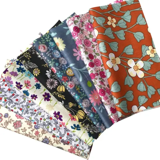 50pcs 8" x 8" Fabric Squares 100% Cotton Fabric Bundles {5}
