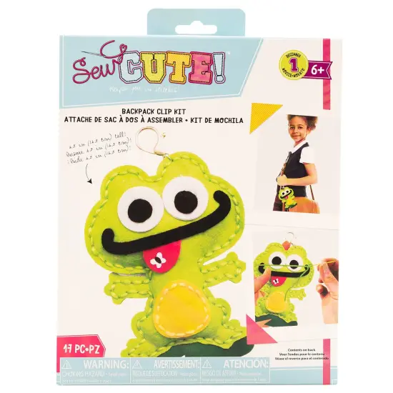 Colorbok Sew Cute! Felt Keychain-Frog {1}