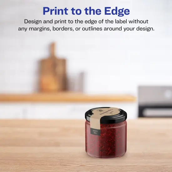 Avery Kraft Brown Wraparound Labels with Sure Feed, 1.5" x 3.5" {3}