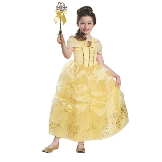 Girls Belle Prestige Princess Costume Beauty and the Beast Dress {1}
