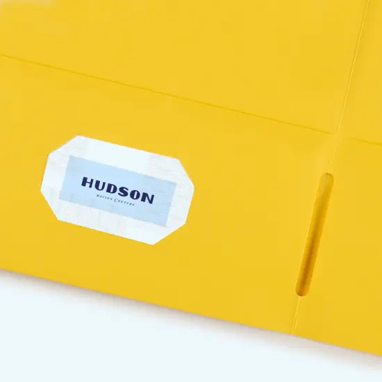 Avery Two Pocket Folders, Holds up to 40 Sheets, Business Card Slot, 25 per Pack, 2 Packs, 50 Yellow Folders Total (01674) {4}