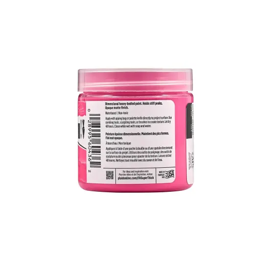FolkArt Super Thick Acrylic Paint Medium Pink 4 oz {6}