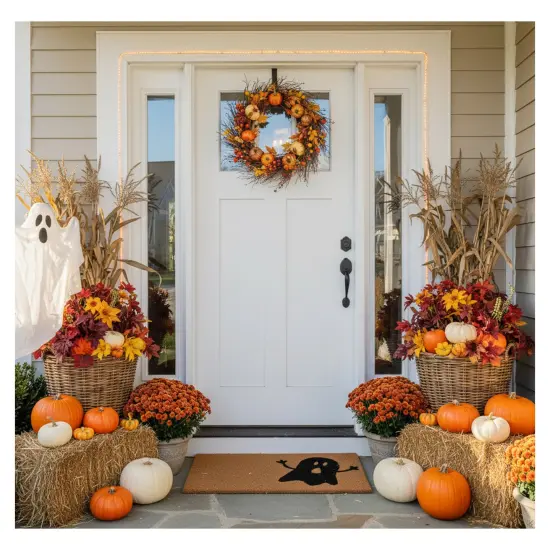 Black Ghost Doormat {10}