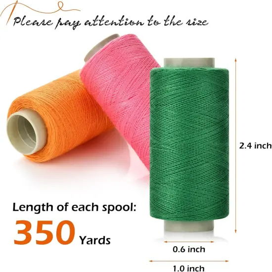 12 Color Sewing Thread Kit, Needle and Polyester Threads Small kit {2}