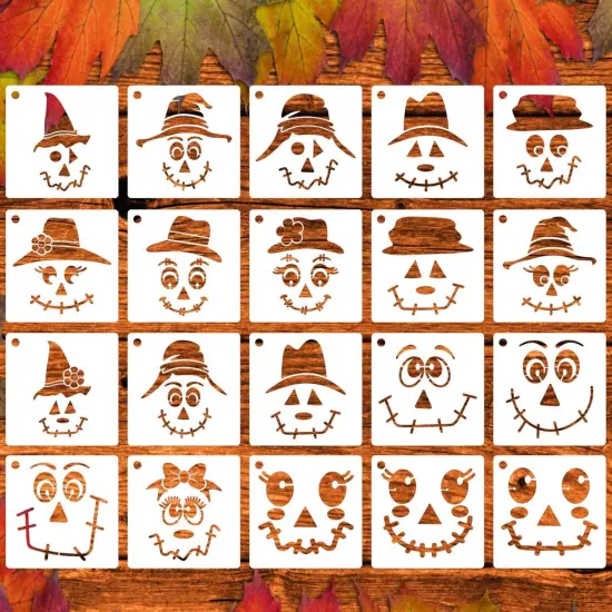Fall Stencils Scarecrow Stencil 3inch Reusable Fall Stencils {1}