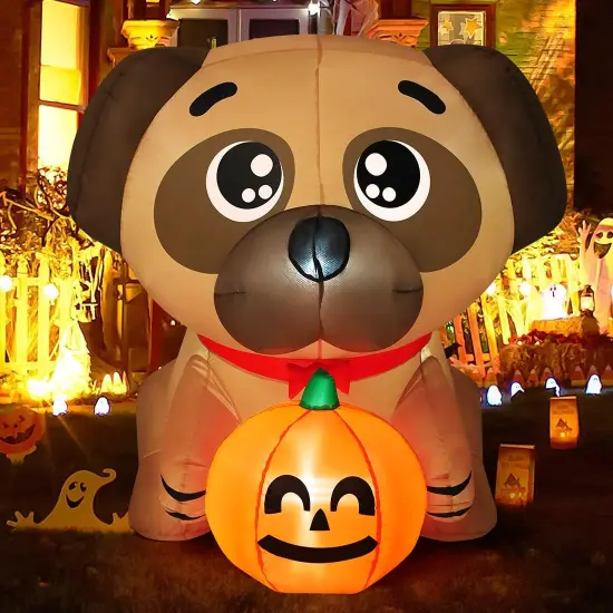 5 FT Halloween Inflatables Dog Outdoor Yard Decorations {1}