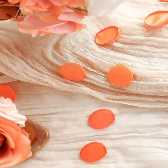 300pcs Rose Petals Burnt Orange Faux Silk Flower {3}