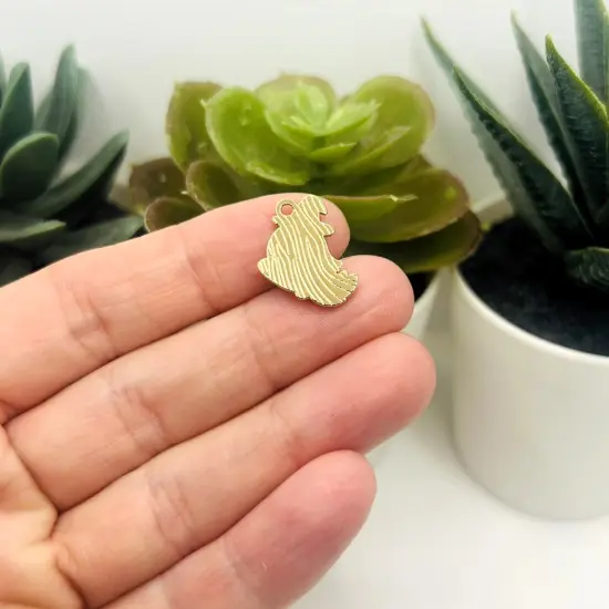 Witch Ghost Halloween Charms, 17x15mm {4}