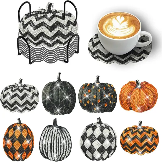 8 Pieces Non Slip Coaster for Adults Diamond Art Painting Kits {1}