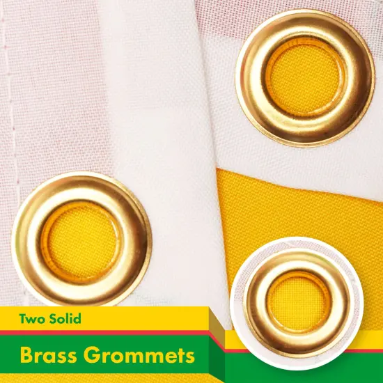 G128 Sao Tome and Principe Flag | 3x5 Ft | LiteWeave Pro Series Printed 150D Polyester | Country Flag, Indoor/Outdoor, Vibrant Colors, Brass Grommets {2}