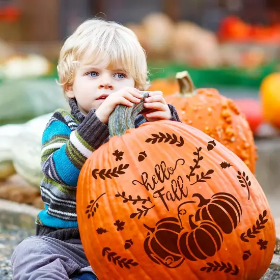 20 Pieces Thanksgiving Fall Stencils for Painting 7.9 x 7.9 Inch {3}