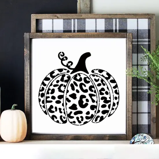 Fall Pumpkin Stencils 8&rdquo; Fall Stencils Reusable Pumpkin Stencil {6}