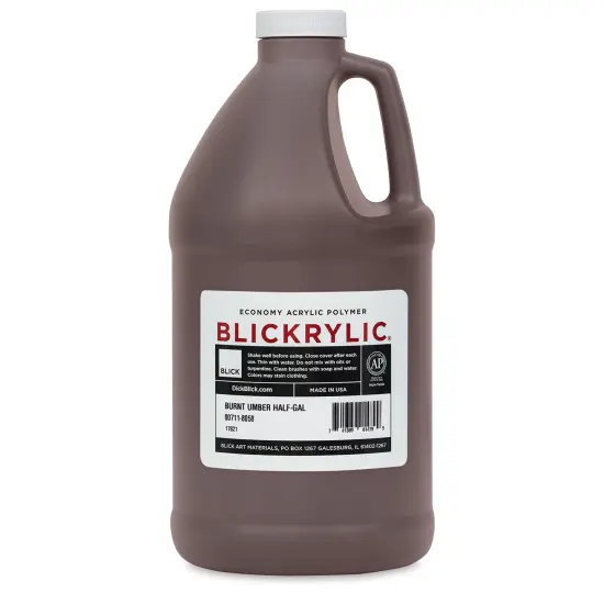 Blickrylic Student Acrylics - Burnt Umber, Half Gallon {2}